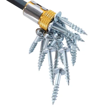 Kruvikeeraja Drill Bit Magnet Rõngas 6.35 mm Magnet Reguleeritav Kruvi Puur Otsa Magnet Võimas Ring Tööriistade Komplekt Professional