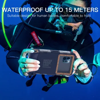 Kui 2021 Uued Waterproof Case For IPHONE 12 Pro Max HUAWEI Mate 40 Pro XIAOMI Märkus 9S Galaxy S21 Ultra 15 Meetri Veealune Kest