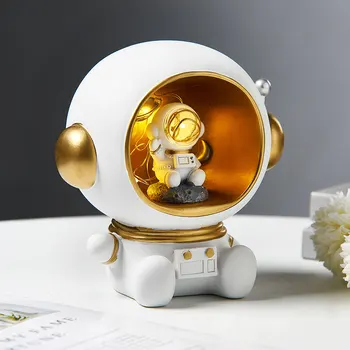 Kuma Astronaut Loominguline Öö Valguses Vaik Kaunistamiseks Armas mini Märk Põhjamaade Home Decor magamistoaga Uuringu Laua Decor Kingitus poiss
