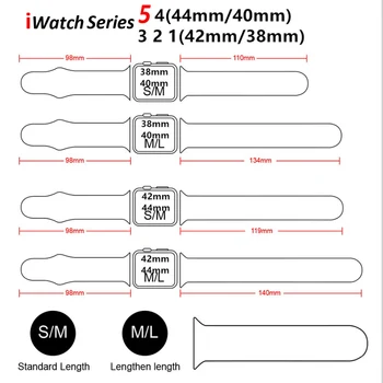 Kummist Rihm Apple Watch band 44mm 40mm 38mm pehmest Silikoonist watchband käevõru correa IWatch 6 se 5 4 3 40 44 42 mm