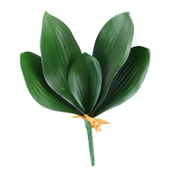 Kunstlik Liblikas Orhidee Õie Simulatsiooni Rohelised Lehed DIY Kodu Poole Pulm Dekoratiivne Taim