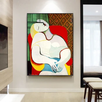 Kuulsa Maali Minimalistlik Pablo Picasso-Unistus Abstraktne Lõuend Seina Maali Kunst elutuba Home Decor (raamita) 113996