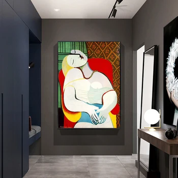 Kuulsa Maali Minimalistlik Pablo Picasso-Unistus Abstraktne Lõuend Seina Maali Kunst elutuba Home Decor (raamita)