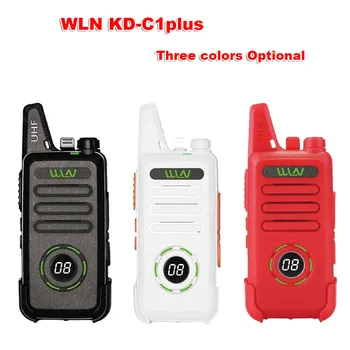 Kuum 2TK WLN KD-C1PLUS Walkie Talkie UHF 400-470 MHz, 5W Toide 16 Kanal Kaili MINI kaasaskantav Saatja C1PLUS kahesuunaline Raadio