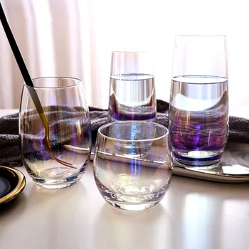Kuumakindel Galvaanilise Värviline Klaas Tass Kohv Õlu Vee Tassi Läbipaistev Tassi Juua Magustoit Piima Klaas Kingitus 116560