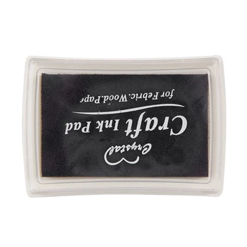 Kvaliteet Black Ink Pad Inkpad Kummist Tempel Sõrmejälje Käsitöö Mittetoksiline Baby Safe