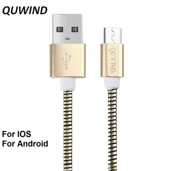 Kvaliteetne Metal Pehme Voolik Mikro-8Pin Usb Data Kaabel-Laadija HuaWei Samsung Android iPhone X 8 7 6 6Plus 5S iPad Õhu Mini