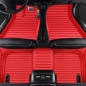 Kvaliteetne nahk 5 Asukoht auto põranda matid Porsche 911 718 Cayenne, Panamera Macan Cayman Boxster vaip alfombra