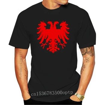 Kvaliteetsed Meeste Sümbol Tshirt Püha Rooma Impeeriumi Eagle Punane Pildi Puhtast Puuvillast Sügisel O Kaelus T-Särk, Mis On Kohandatud Tshirts