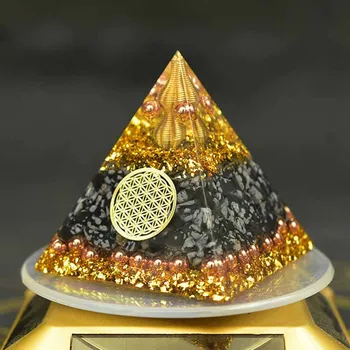Käsitsi Orgonite Püramiid Looduslikust Kivist Alabaster Jooga Energia Kaunistused Püramiid Vaik Käsitöö Tervendav Meditatsioon Generaator Ehted