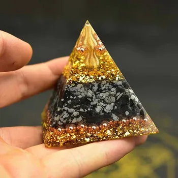 Käsitsi Orgonite Püramiid Looduslikust Kivist Alabaster Jooga Energia Kaunistused Püramiid Vaik Käsitöö Tervendav Meditatsioon Generaator Ehted