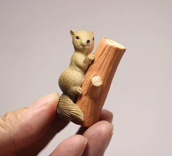 Kääbus Simulatsioon Loomade Mudeli Armas Orav Laekuva Figuriin Pet Pinecone Tegevus Arvandmed Mänguasjad, Lapsed Nukk Home Decor