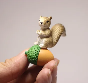 Kääbus Simulatsioon Loomade Mudeli Armas Orav Laekuva Figuriin Pet Pinecone Tegevus Arvandmed Mänguasjad, Lapsed Nukk Home Decor