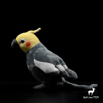 Kõrge Kvaliteet, Reaalne Elu Cockatiel Papagoi Palus Mänguasjad Topis Mänguasi Pehme Tõetruu Lind Nukud Lapsed Mänguasjad