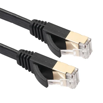 Kõrge Standard CAT7 Korter Ethernet võrgukaabel RJ45 600MHz Plaaster Lan Ethernet Kaablid ARVUTI Sülearvuti - 1M