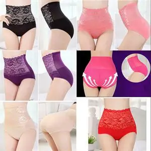 Kõrge Vöökoht Body Shape Hip Naiste Aluspüksid Seksikas Pits Lill Aluspüksid Naiste Aluspesu 6 Värvi Naiste Püksikud Intimates