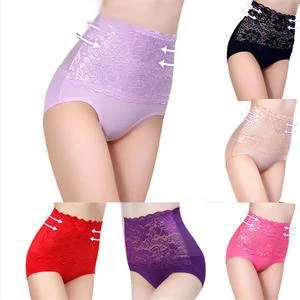 Kõrge Vöökoht Body Shape Hip Naiste Aluspüksid Seksikas Pits Lill Aluspüksid Naiste Aluspesu 6 Värvi Naiste Püksikud Intimates