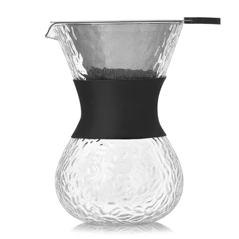 Kõrge boorsilikaatklaasist Espresso kohv tee pot kohvimasin Roostevabast Terasest Filter vala kohvi dripper barista vahendid 164694