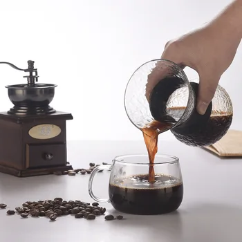 Kõrge boorsilikaatklaasist Espresso kohv tee pot kohvimasin Roostevabast Terasest Filter vala kohvi dripper barista vahendid