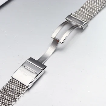 Kõrge kvaliteediga 316L roostevabast terasest watchband solid metal bänd, breitling AB2010 Kella rihm mens luksus 22 24mm silma käevõru
