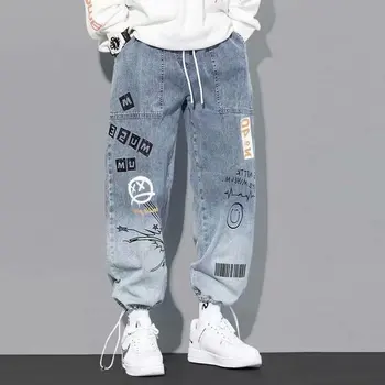 Kõrge kvaliteet Mood Meeste Cargo püksid Hip-Hop Trend Streetwear Sörkimine Püksid Meeste Vabaaja Elastne Vöökoht Meeste Rõivad-Püksid
