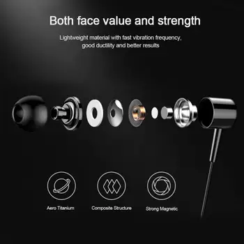Kõrvaklapid, 3,5 mm Jack-kõrva Traadiga Mic Volume Control Peakomplekt Iphone Samsung Huawei Xiaomi Nutitelefoni