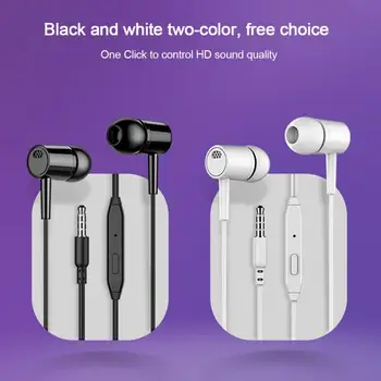 Kõrvaklapid, 3,5 mm Jack-kõrva Traadiga Mic Volume Control Peakomplekt Iphone Samsung Huawei Xiaomi Nutitelefoni