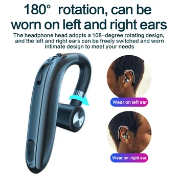 Kõrvaklapid Bluetooth 5.2 Kõrvaklapid-Vabad Peakomplekt, Äri Peakomplekt Sõita Kõne Sport Kõrvaklapid Aku 300mAh