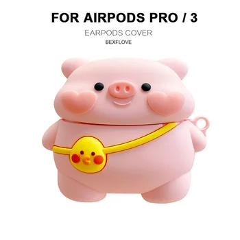 Kõrvaklappide Puhul AirPods Pro Juhul 3D Cute Cartoon Part Siga Silikoon Kate Apple Õhu Kaunad 3 Earpods Earbuds Juhul Tarvikud 22516
