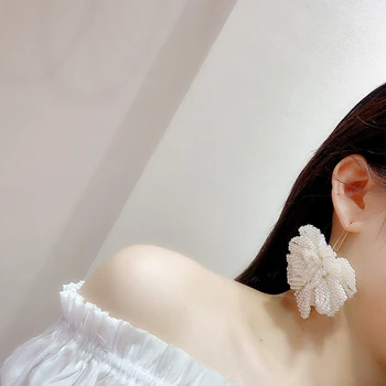 Kõrvarõngad Naistele Pearl Beaded Kõrvarõngad Boho Disainer Suur Lilled Tolknema Kõrvarõngad korea Earings Mood Ehteid 2020