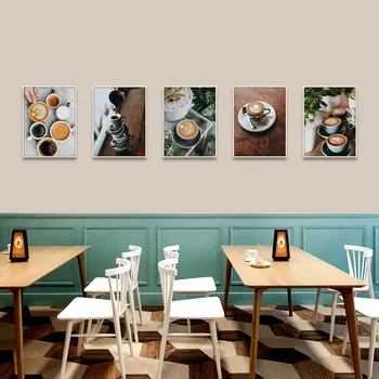 Köök Dekoratsioon Latte Lõuendile Maali Kohvi Plakat Seinamaaling Magustoit Kohvik Restoran Lounge Pilt Magamistoas Seina Art Teenetemärgi 32602