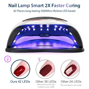Küünte Kuivati Masin UV LED Lamp Maniküür LCD Ekraan Toch Lüliti 42LEDs Nail Art Vahendite Kiire Kuivatamine Lambi Küüned Geeli Kuivatamiseks