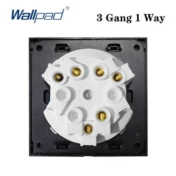 L6 Ehtne Puit 3 Gang 2 Viis 1 Viis eurole Ülemineku Valguses Lülitit vajutada Nupule Sinise LED Indikaator Wallpad