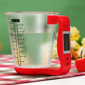 LCD Skaala Temperatuuri Suure Mahutavusega (mõõtekork Köögis Toidu-Vee Keetmine Mõõte cups skaala Temperatuuri Mõõtmise Cups