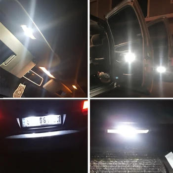 LED Auto Dome Interjöör Kaart Lamp jaoks Hyundai Solaris 2 Elantra i30 i35 i40 Tucson Kona 2016 2017 2018 6000K Tarvikud