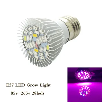 LED Grow Light E27 Täieliku Spektri 28W 30W 50W 80W jaoks Hydroponics Taim Valgust AC85-265V 110V 220V Led Kasvada Lamp 154755