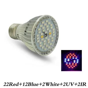 LED Grow Light E27 Täieliku Spektri 28W 30W 50W 80W jaoks Hydroponics Taim Valgust AC85-265V 110V 220V Led Kasvada Lamp