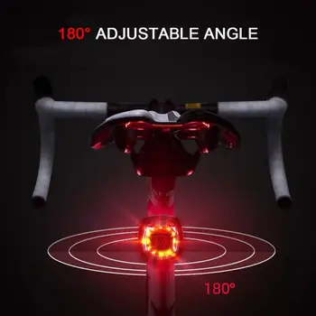 LED Jalgratta Tagumine Saba Kerge Laadimine USB Jalgratta Valgust 5-Režiimid Laiendada Valgustus Jalgrattasõidu Ohutus Hoiatus Taskulamp Bike Tarvikud