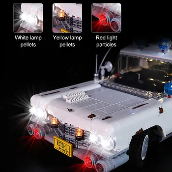 LED Light Kit For 10274 Ghostbusters ECTO-1 ehitusplokid Mänguasjad(Ei Kuulu Lego Komplekt)