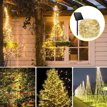 LED Päikese Valgus Outdoor Lamp String Tuled Puhkus Jõulud Vanik Päikese-Aed Veekindel Kodu Led Decor Haldjas Tuled