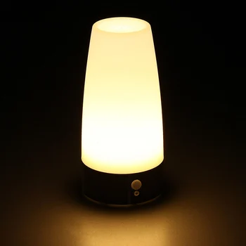 LED Tabel Lamp koos PIR Liikumisandur Akuga Liikumisandur Tabel Öö Valguses E7 11753