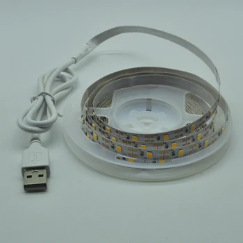 LED Valgus 3Key Kontrolli USB-Kaabel Paindlik Lamp 1M 2M 3M 4M 5M Lint Diood 2835 SMD DC 5V Lauale Ekraanil TV Tausta Valgustus