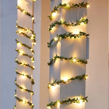 LED Väljas Päikese Lamp String Tuled 50/100 Led Leaf Haldjas Vanik jõulupidu Veekindel Päikese Tuled Aed Decor 9554