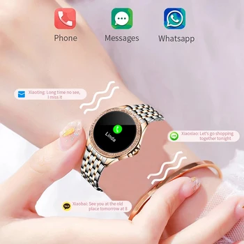 LIGE 2021 Luksus Uus Naiste Smart Watch Südame Löögisageduse, vererõhu Jälgimine Android, IOS Veekindel Mood Daamid Smartwatch