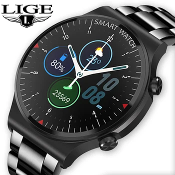 LIGE 2021 Uus Smart Watch Mehed Bluetooth Kõne IP67, Veekindel reaalajas Südame Löögisageduse Jälgimise Meeste Käekellad Mood Smartwatch