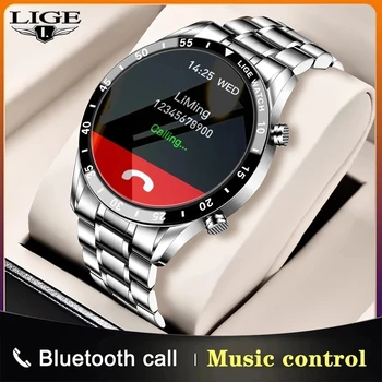LIGE 2021 Uus Äri Smart Watch Bluetooth Kõne Smartwatch Meeste ja Naiste Veekindel Sport Fitness Käevõru IOS Android Au