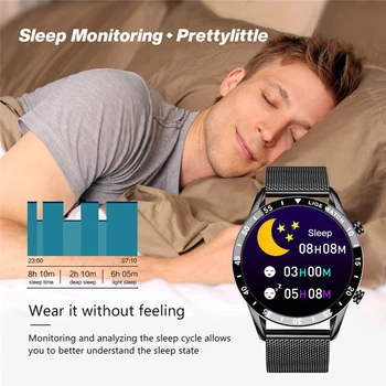 LIGE Uus Smart watch Meeste Südame löögisagedus, vererõhu Seire Täielikult puutetundlik ekraan sport Fitness vaadata Android, iOS Nutikas Vaadata