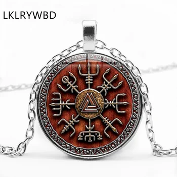 LKLRYWBD /, Retro Viking Ring Custom Personalized Kaelakee, Klaasist Ripats Kaelakee Meeste ja Naiste Ehted