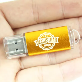 LOGO custom USB Flash Drive 16GB 32GB 64GB Ristküliku USB2.0 Memory Stick Pendrives Piisavalt Ladustamise ARVUTI Sülearvuti Macbook Tabletid Sinine
