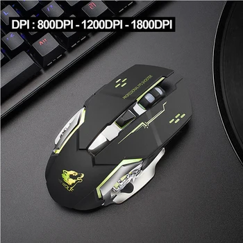 LOL Laetav X8 Traadita Vaikne LED-Taustvalgustusega USB Optiline Ergonoomiline Gaming Mouse Usb Hiir 59664
